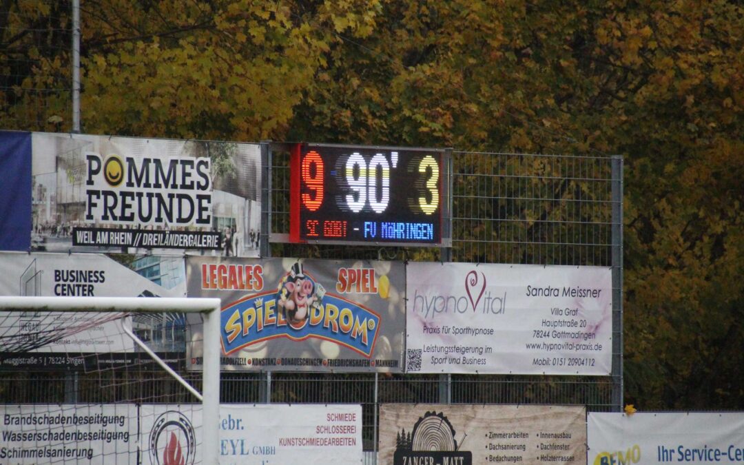 SC Gottmadingen-Bietingen – FV Möhringen 9:3 (4:2)